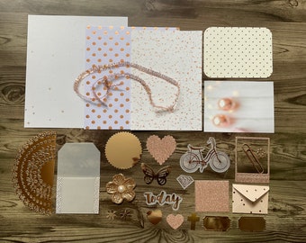 Mini kit, inspiration pack, DIY kit, gift wrapping kit, metallic kit, scrapbooking kit, cardmaking kit