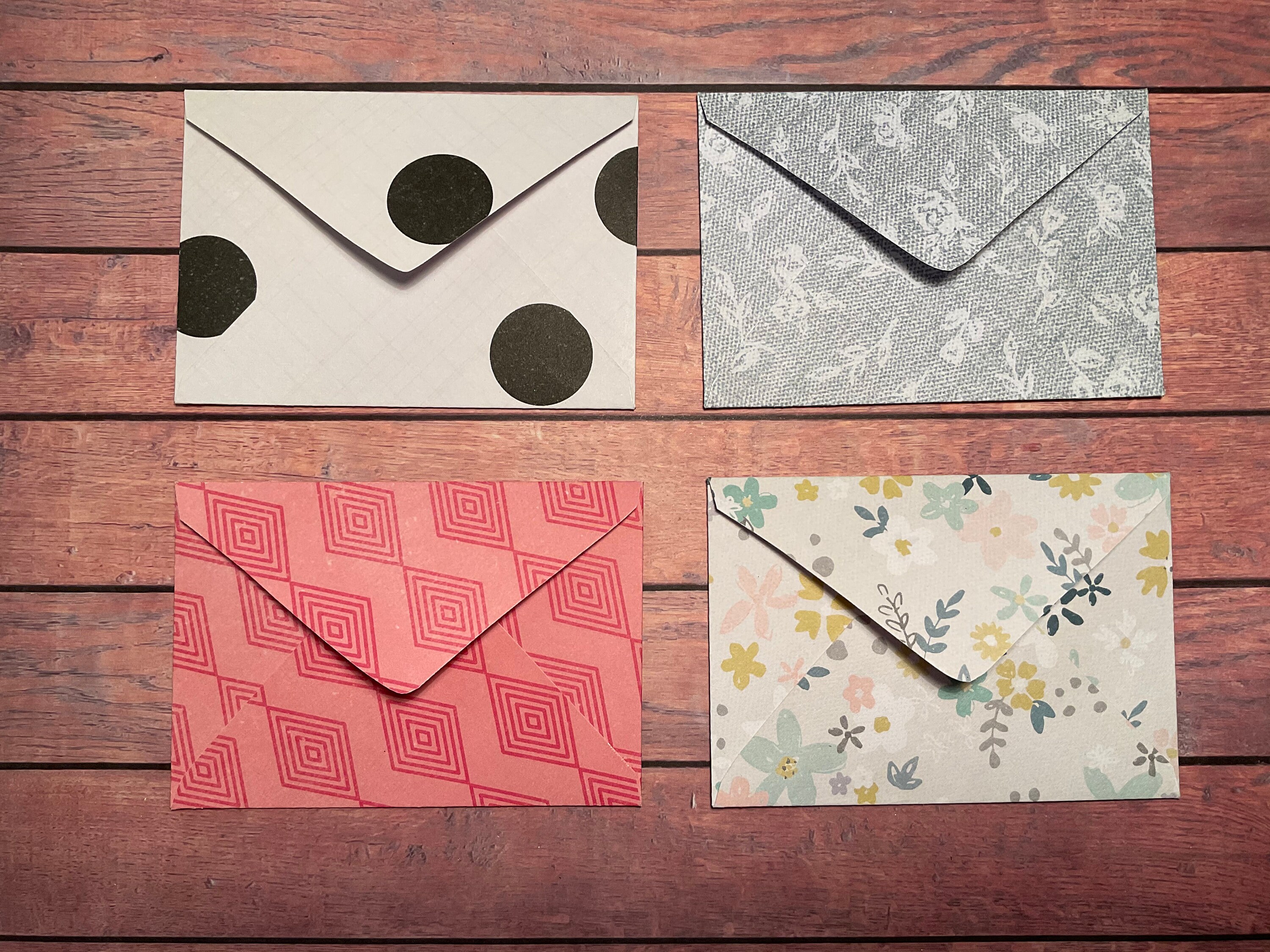 Handmade envelopes set of 10 envelopes pretty stationery | Etsy