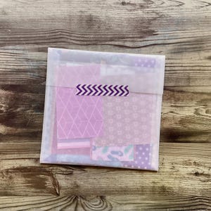 paquet de papier de scrapbooking, papiers violets, 30 papiers assortis, Destash, papier de scrapbooking de tailles différentes, pack varié, moodboard, journaux visuels