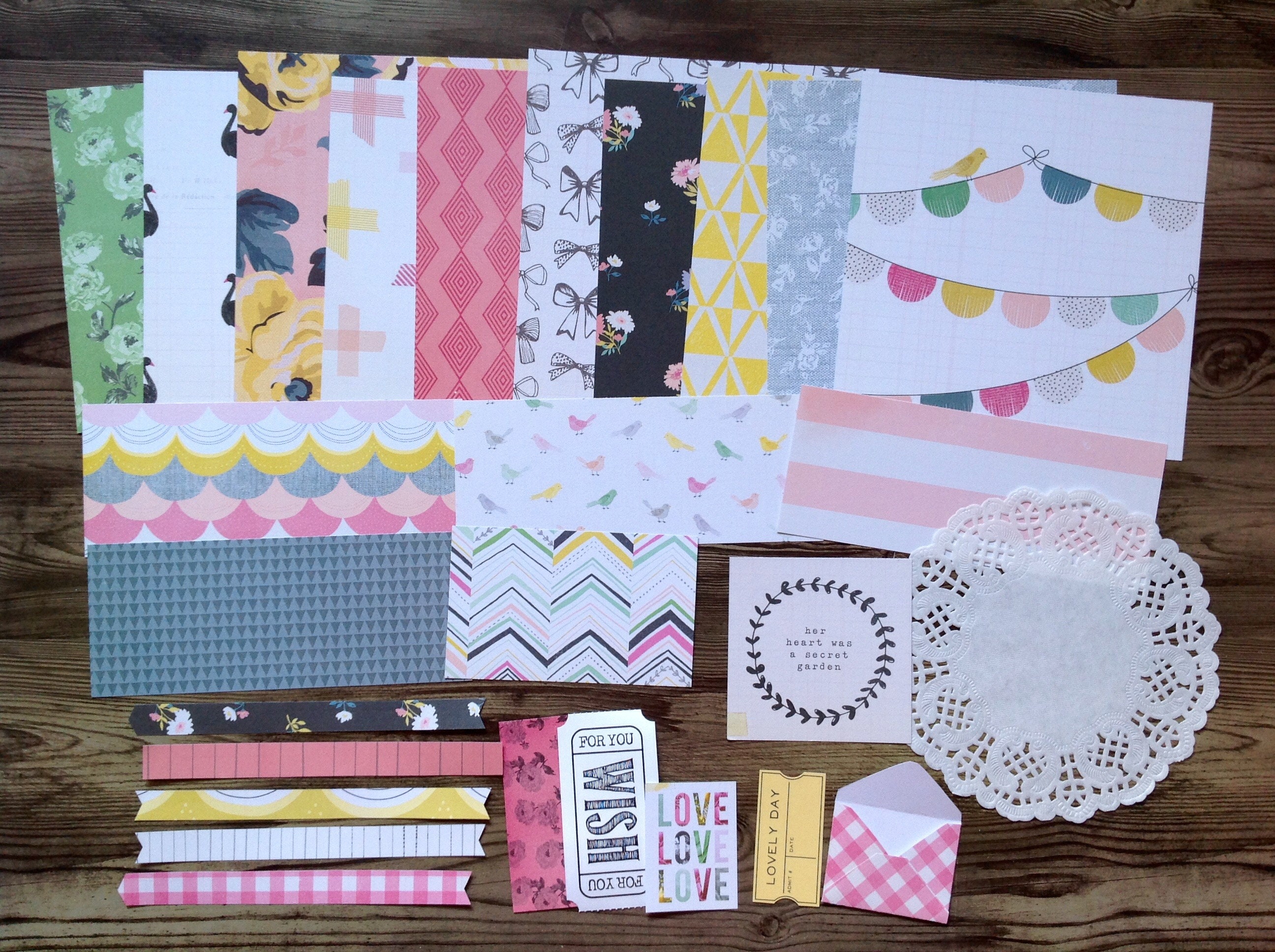 Mini kit inspirational kit scrapbooking kit cardmaking kit Etsy