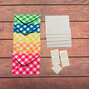 Mini cards, polka dot envelopes, neon envelopes,tiny cards and envelope set,Fairy notes, Mini stationery, bright envelopes, mini stationary