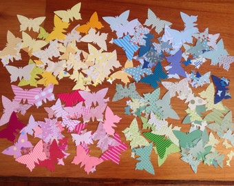 40 Butterfly confetti, paper confetti, 4 colours to choose from, mixed colour confetti , tags,