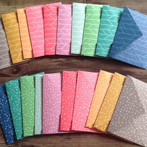 handmade envelopes, set of 10 envelopes, envelopes, bright envelopes, stationery, 2 designs
