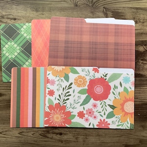 Handmade, Mini file folders,scrapbooking,ephemera organizer, planner accessories, file folders,beautiful file folders, Autumn file folders