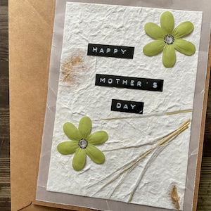 Mother’s Day card, blank handmade card, floral card,  greeting cards, homemade cards