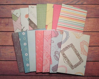 Enveloppes fantaisistes faites main : lot de 14 articles de papeterie