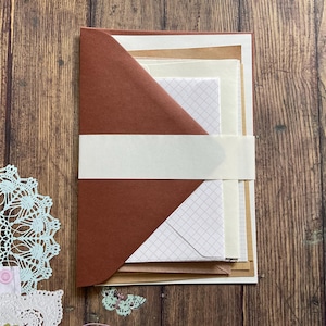 Juego de papelería, artículos de papelería, kit de inspiración, kit de bricolaje, kit de amigos por correspondencia, kit de correo postal, sobres mixtos, correo postal, juego de escritura de cartas