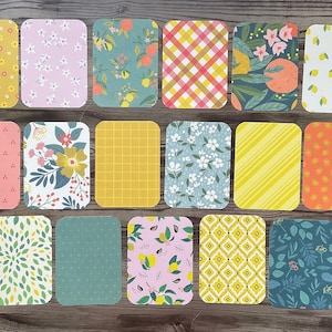 Tarjetas de diario, tarjetas de diario de 3 x 4, tarjetas de planificador, cartas de bolsillo, 17 tarjetas surtidas, diario, tarjetas de diario, scrapbooking, accesorio de planificador