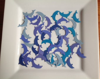 40 Blue Dolphin Confetti: Ocean Party Decorations