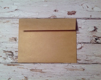 10 small Kraft paper envelopes, USPS mailable size envelopes, small envelopes, stationary, plain kraft paper envelopes, stationery