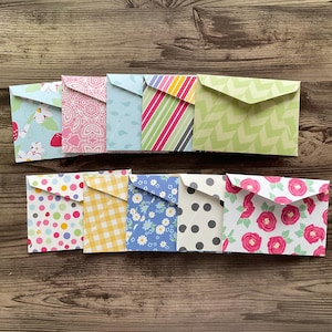 handmade envelopes, set of 10 envelopes, envelopes, bright envelopes, stationery,