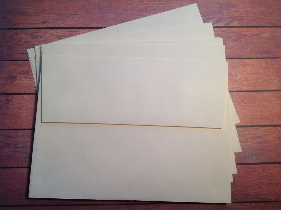 10 Plain Vanilla Envelopes 5 X 7 Envelopes A7 Envelopes Etsy Australia