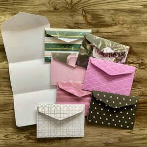 8 enveloppes dépliantes, kit d'écriture, lot de 8, articles de papeterie, articles de papeterie, écriture de notes