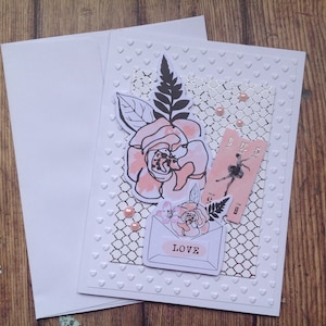 Tarjetas hechas a mano, tarjeta en blanco, tarjeta hermosa, tarjeta de ballet, tarjetas caseras, tarjeta para cualquier ocasión, hola, tarjeta hecha a mano,