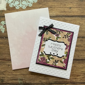 Handmade card, greeting card,homemade cards, Mother’s Day card, floral cards, handmade blank card, shabby chic cards
