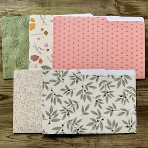 Handmade, Mini file folders,scrapbooking,ephemera organizer, planner accessories, file folders,beautiful file folders, handmade file folders