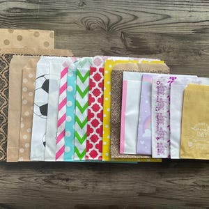 Sacchetti regalo misti, set da 17, kit di diario spazzatura, pacchetto di libri smash, sacchetti di carta, forniture per scrapbooking,