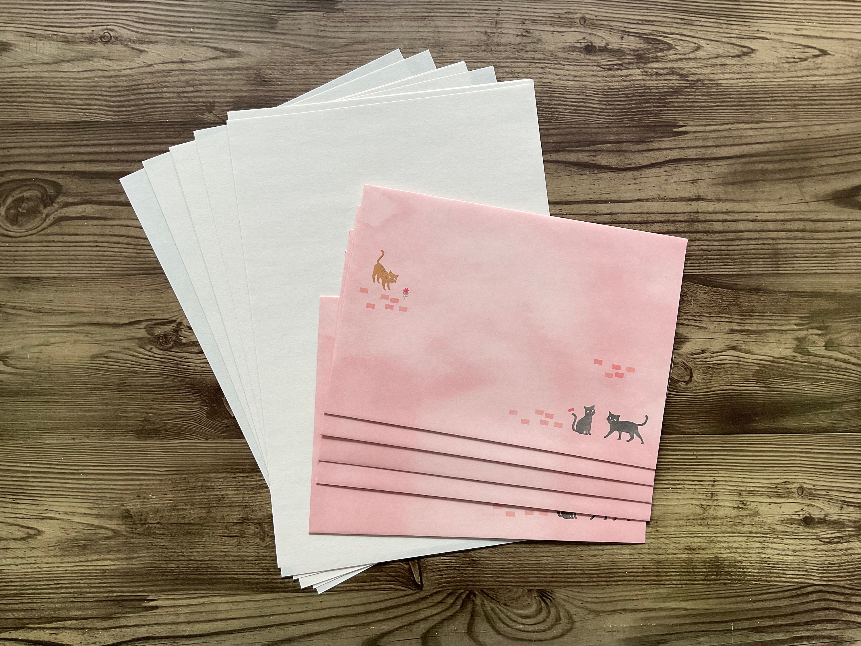 Cat Letter Writing Kit Stationery Set Snail Mail Kit – Paper