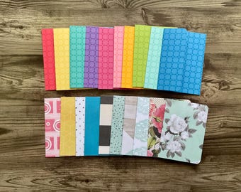 Minikarten mit hellen Umschlägen, verschiedene leere Briefpapier-Sets, 10 Stück