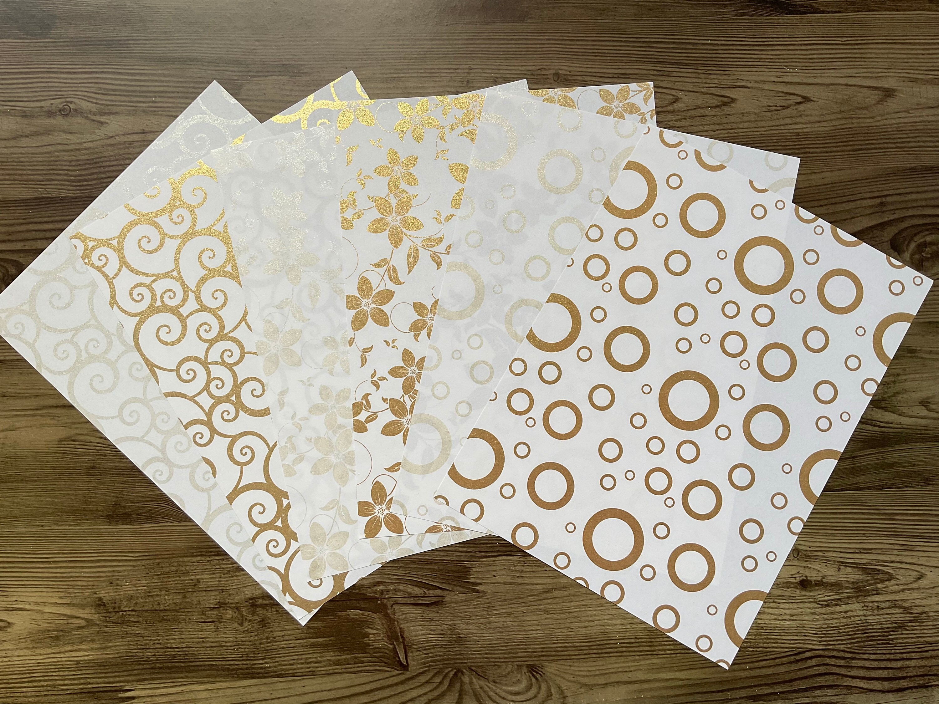 Foiled paper specialty papers A5 foiled paper pack gold Etsy