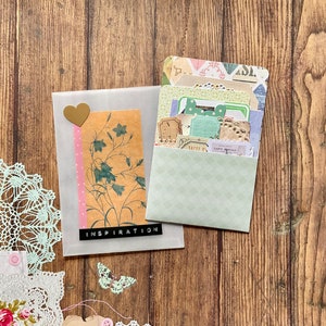 Mini kit de journal indésirable, embellissements faits main, pack éphémères, accessoire de planification, embellissement de journalisme, scrapbooking, kit de correspondant, mood board