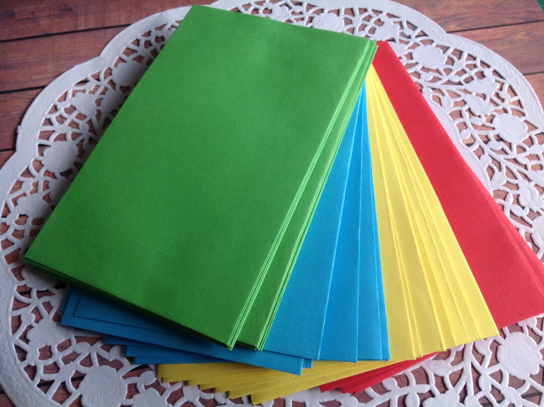 10 Small Coloured Envelopes USPS Mailable Size Envelopes Etsy