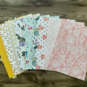 Pearlescent papers, variety pack,  coloured paper pack, A5 mixed papers