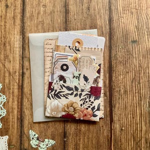 Kit diario spazzatura, mini kit, kit di ispirazione, kit fai da te, effimeri, kit di scrapbooking, kit di corrispondenza, kit di posta ordinaria, shabby chic, effimeri fatti a mano
