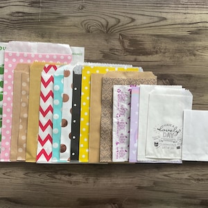 Sacchetti regalo misti, set da 17, kit di diario spazzatura, pacchetto di libri smash, sacchetti di carta, forniture per scrapbooking,