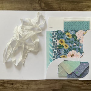 Handmade Blue Stationery Set: Pen Pal Writing Kit