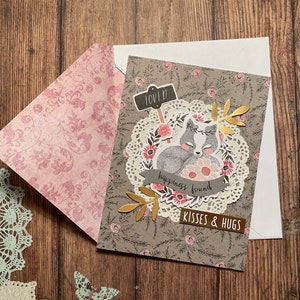 Blank cards, love cards, birthday card, blank handmade card, anniversary cards, with love card, greeting cards, homemade cards