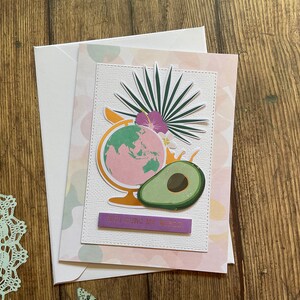 Love cards, anniversary cards, avocado cards, kawaii cards, handmade cards, Cute cards, greeting cards, homemade cards