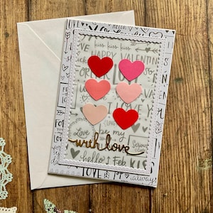 Blank cards,love cards, handmade card, anniversary cards, with love card, greeting cards, homemade cards, valentine’s day card