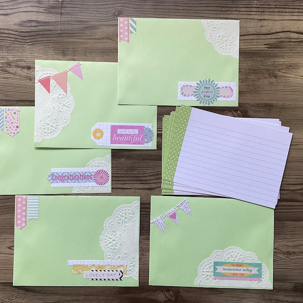 Index Cards With Envelopes Etsy