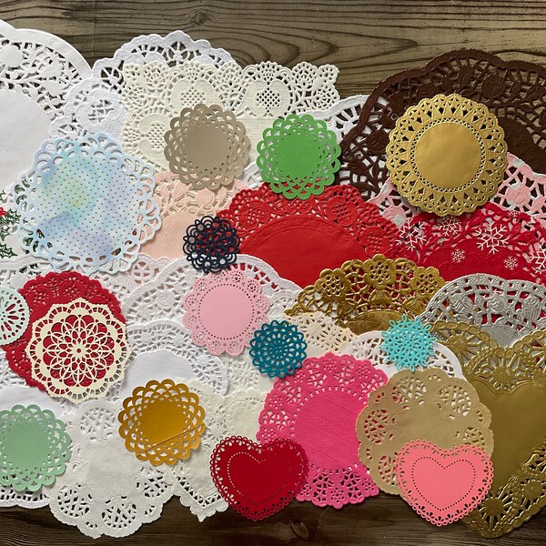 Colored Paper Doily Etsy