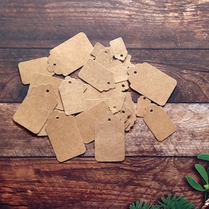 étiquettes de prix mini, étiquettes de prix minuscules, étiquettes de prix kraft, étiquettes de prix faites main