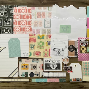 Junk Journal Kit,Mini Kit,Inspiration Kit,DIY Kit, Kamera Ephemera,Geschenkverpackung, Fotografie Ephemera, Scrapbooking Kit, Kartenherstellung Kit