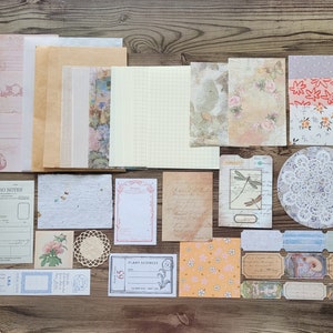 Junk Journal Kit, Schreibwaren Kit, Inspiration Kit, Pen Pal Kit, Geschenkpapier Kit, Ephemera, Scrapbooking Kit, Brief schreiben Kit