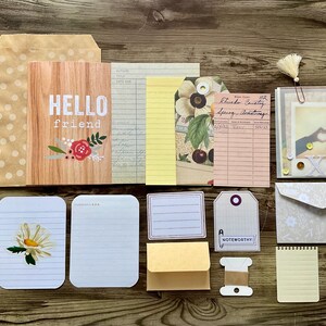 Kit diario spazzatura, mini kit, kit di ispirazione, kit fai da te, effimeri, kit di scrapbooking, kit di corrispondenza, kit di posta ordinaria, punti di diario, note miste