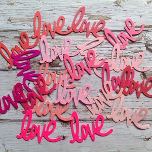 Fustelle Pink Love: abbellimenti per biglietti d&#39;auguri (20 pezzi)