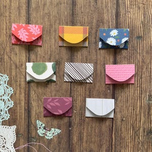 8 Tiny cards, mini envelope writing set, fairy notes, tiny stationery, stationary