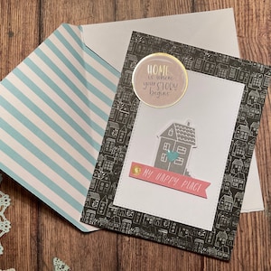 Nuove cartoline per la casa, cartoline per l'inaugurazione della casa, cartoline per il trasloco, nuove cartoline per la casa, casa dolce casa, cartoline vuote fatte a mano, biglietti di auguri, cartoline fatte in casa