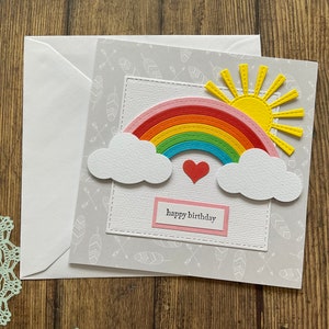 Blank cards, handmade cards, rainbow birthday cards, homemade cards, birthday cards, greeting cards, blank cards, any occasion card, cards