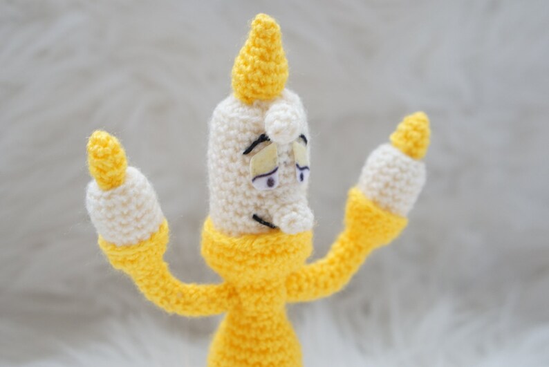Patrón AmigurumiEtsy Y Lumiere La Bestia Candelabro Bella Vela R5L4Aj3