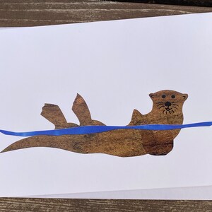 Otter Floating, northwoods animals, cute otters, otter playing