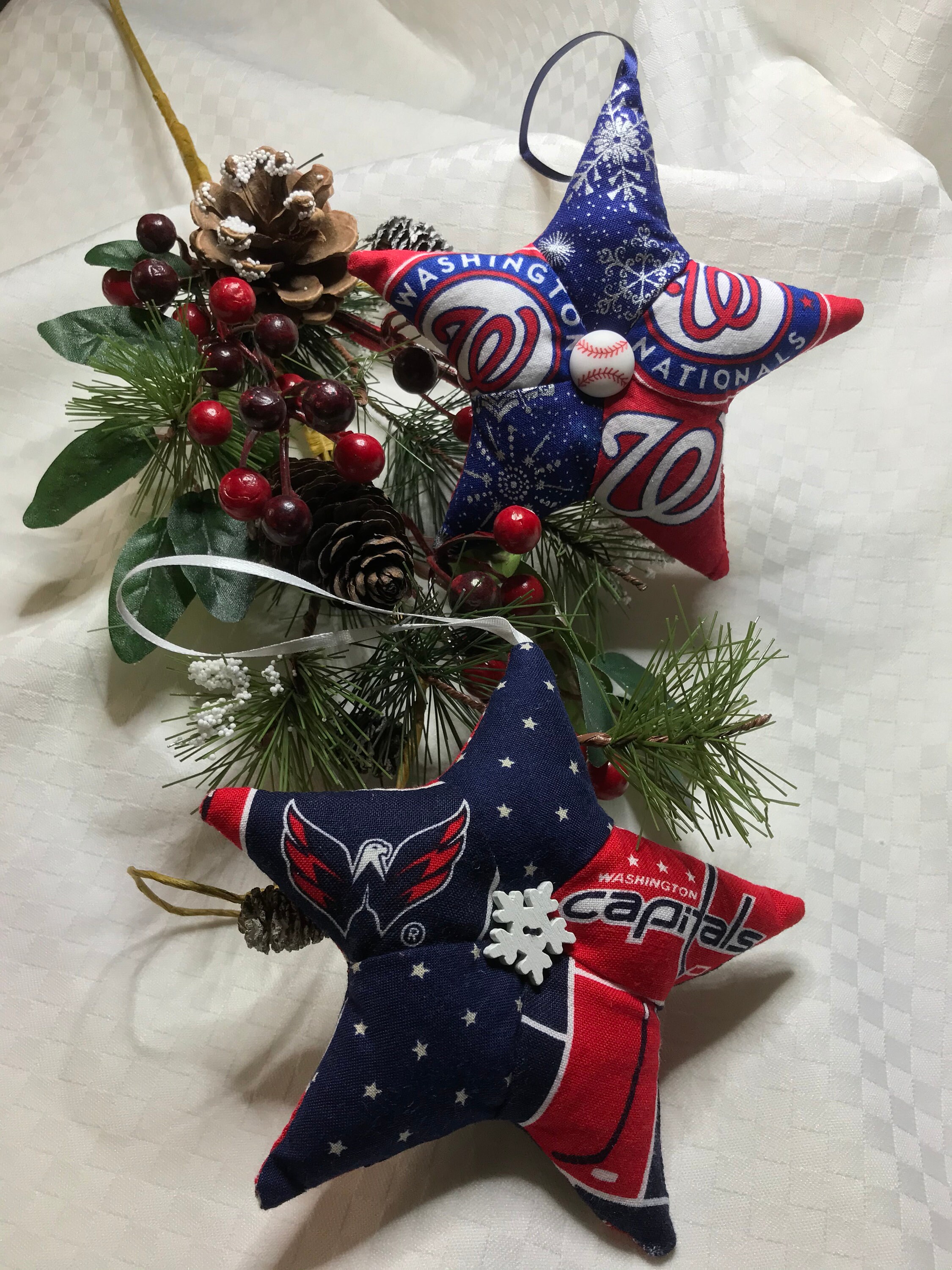 NHL Washington Capitals Logo Acrylic Christmas Tree Holiday Ornament