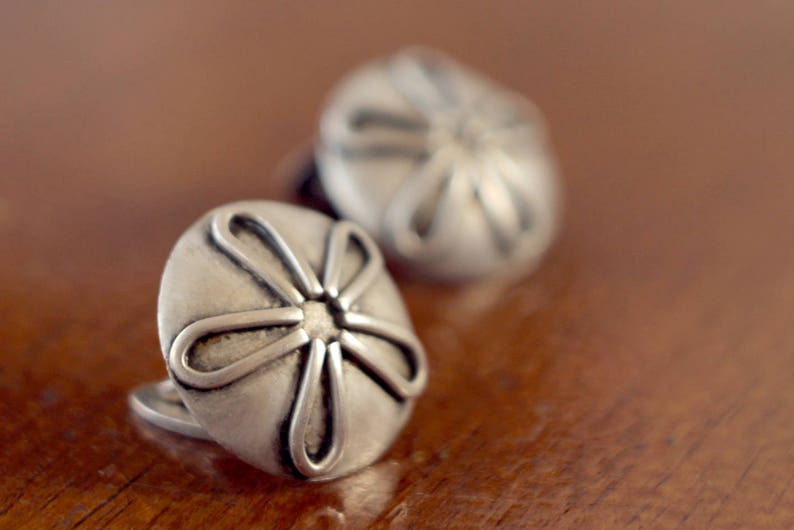 unisex 1960s unique vintage silver cufflinks