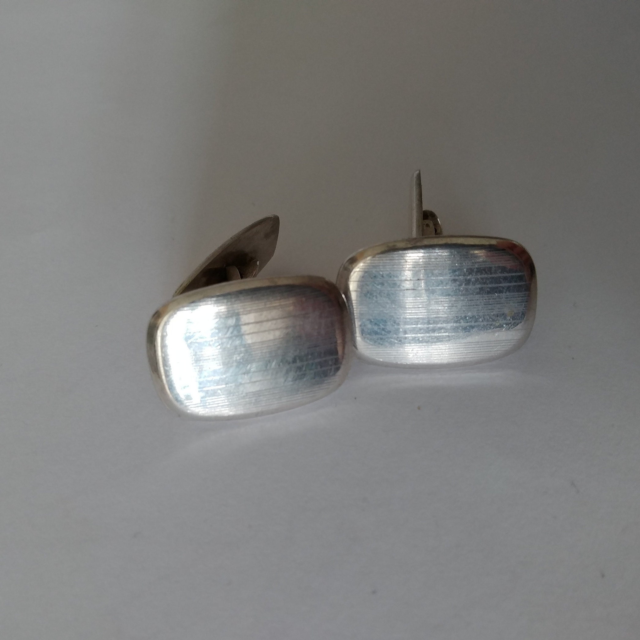 1950s Vintage Silver Cufflinks Maker's Mark Etsy