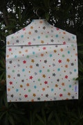 Oilcloth rainproof peg bag, Peg bag, peg storage, oilcloth peg bag, peg storage, clothes peg holder, clothes pin bag, Star design.