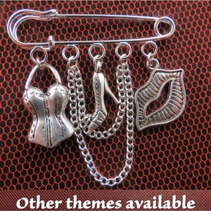 Rocky Horror Show kilt pin brooch (50mm) - other options available.